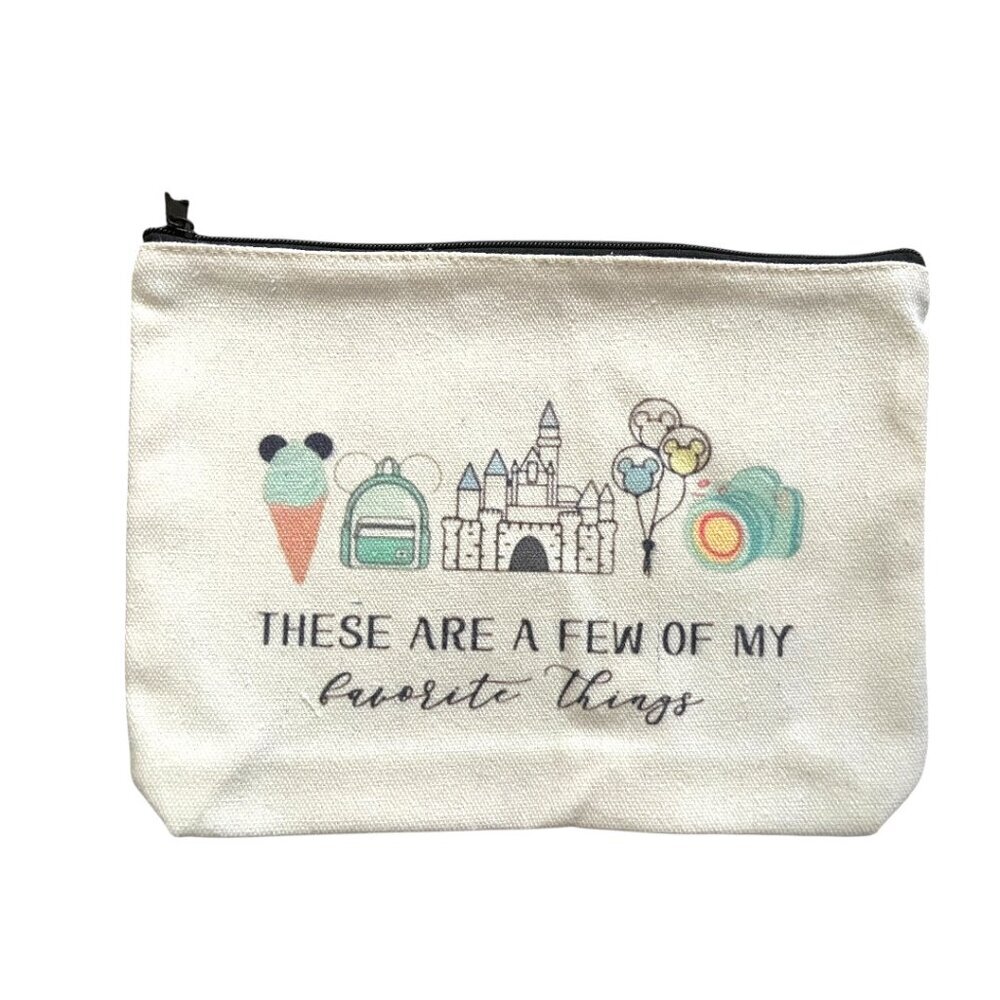 Disney Attraction "These are a few of my favorite things" Cosmetic Travel Bag